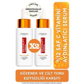 Loreal Paris Revitalift Clinical %12 Saf C Vitamini 2x30 ml Aydınlatıcı Serum