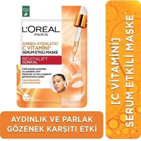 Loreal Paris Revitalift Clinical Anında Aydınlatıcı C Vitamini 26 gr Serum Etkili Maske