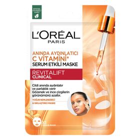 Loreal Paris Revitalift Clinical Anında Aydınlatıcı C Vitamini 26 gr Serum Etkili Maske