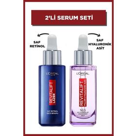 Loreal Paris Revitalift Filler %1.5 Saf Hyaluronik Asit Kırışıklık Karşıtı Serum + Saf Retinol Gece Serumu