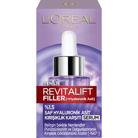 Loreal Paris Revitalift Filler 2x30 ml %1.5 Saf Hyaluronik Asit Kırışıklık Karşıtı Serum