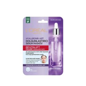 Loreal Paris Revitalift Filler Dolgunlaştırıcı Tek Kullanımlık 28 g Kağıt Maske