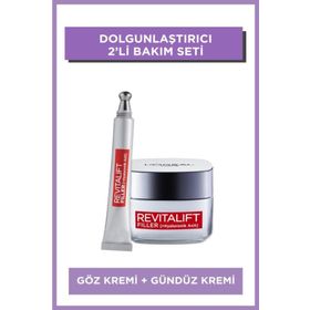 Loreal Paris Revitalift Filler Hyaluronik Asit 50 ml Gündüz Kremi + Revitalift Filler 15 ml Göz Kremi