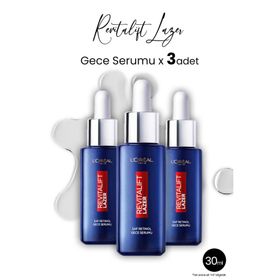 Loreal Paris Revitalift Lazer 3x30 ml Saf Retinollü Gece Serumu