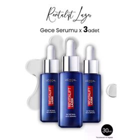 Loreal Paris Revitalift Lazer 3x30 ml Saf Retinollü Gece Serumu