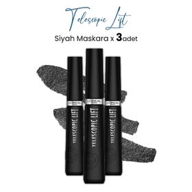 Loreal Paris Telescopic Lift Siyah 3 Adet Maskara