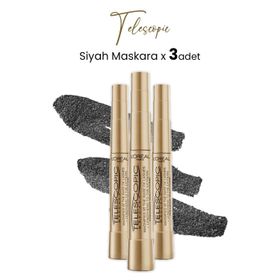 Loreal Paris Telescopic Siyah 3 Adet Maskara