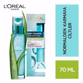 Loreal Paris Terapisi Aloe Vera Suyu Normalden Karmaya Ciltler için Su Bazlı Günlük Bakım Nemlendirici
