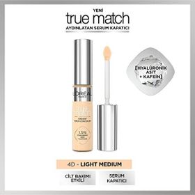 Loreal Paris True Match 4D Light Medium Aydınlatan Serum Kapatıcı