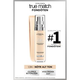 Loreal Paris True Match Foundation 1.5N Linen Fondöten