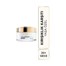 Loreal Paris Yaş Uzmanı 30+ 50 ml Kırışıklık Karşıtı Nemlendirici Gece Kremi