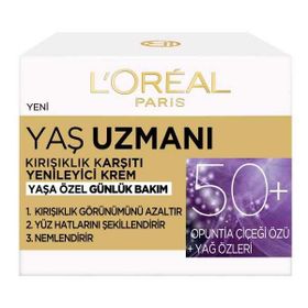 Loreal Paris Yaş Uzmanı 50+ Kırışıklık Karşıtı 50 ml Gündüz Kremi