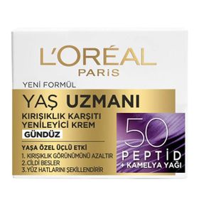 Loreal Paris Yaş Uzmanı 50 Kırışıklık Karşıtı Sıkılaştırıcı Gündüz Bakım Kremi