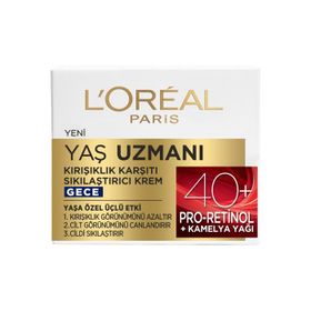 Loreal Paris Yaş Uzmanı 50 ml 40+ Anti-Aging Gece Kremi
