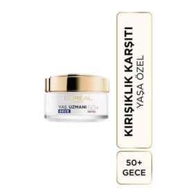 Loreal Paris Yaş Uzmanı 50+50 ml Anti-Aging Gece Kremi