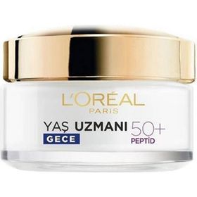 Loreal Paris Yaş Uzmanı 50+50 ml Anti-Aging Gece Kremi