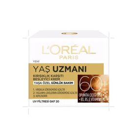 Loreal Paris Yaş Uzmanı 60 + 50 ml Kırışıklık Karşıtı Sıkılaştırıcı Krem