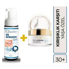 Loreal Paris Yaş Uzmanı Kırışıklık Karşıtı 30+50 ml Nemlendirici Krem +E2'Quality Diş Beyazlatıcı Köpük