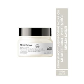 L'Oreal Professionnel 250 ml Serie Expert Metal Detox Renkli ve Açıcı ile İşlem Görmüş Saçlar İçin Metal Karşıtı Koruyucu Maske