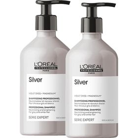 L'Oreal Professionnel 2x500 ml Serie Expert Silver Mor Şampuan