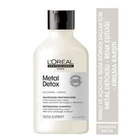 L'Oreal Professionnel 300 ml Serie Expert Metal Detox Renkli ve Açıcı İle İşlem Görmüş Saçlar İçin Metal Karşıtı Şampuan