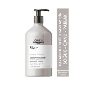 L'Oreal Professionnel 750 ml Serie Expert Silver Gri ve Beyaz Saçlar İçin Parlaklık Veren Şampuan