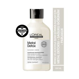 Loreal Serie Expert Metal Detox Renkli ve Açıcı İşlem Görmüş Saçlar İçin 300 ml Metal Karşıtı Şampuan