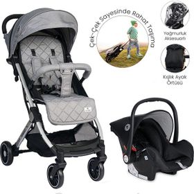 Lorelli Fiorano Kabin Boy Travel Set Gri Bebek Arabası