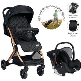 Lorelli Fiorano Kabin Travel Set Siyah Bebek Arabası