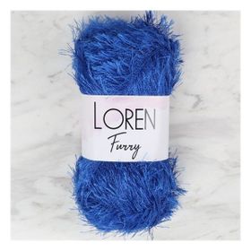Loren 34043 RF004 Furry Saks Mavisi El Örgü İpi