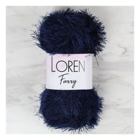 Loren 34044 RF005 Furry Lacivert El Örgü İpi