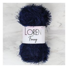 Loren 34044 RF005 Furry Lacivert El Örgü İpi