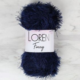 Loren 34044 RF005 Furry Lacivert El Örgü İpi
