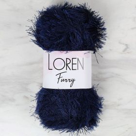 Loren 34044 RF005 Furry Lacivert El Örgü İpi