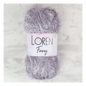 Loren 34045 RF006 Furry Gri El Örgü İpi
