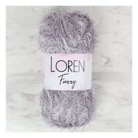 Loren 34045 RF006 Furry Gri El Örgü İpi