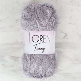 Loren 34045 RF006 Furry Gri El Örgü İpi