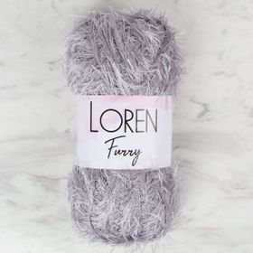 Loren 34045 RF006 Furry Gri El Örgü İpi