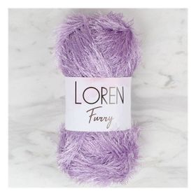 Loren 34047 RF009 Furry Lila El Örgü İpi
