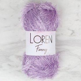 Loren 34047 RF009 Furry Lila El Örgü İpi