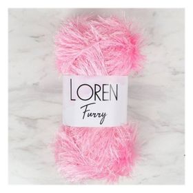 Loren 34049 RF014 Furry Pembe El Örgü İpi