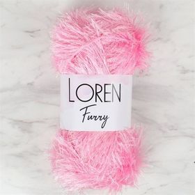 Loren 34049 RF014 Furry Pembe El Örgü İpi