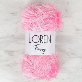 Loren 34049 RF014 Furry Pembe El Örgü İpi