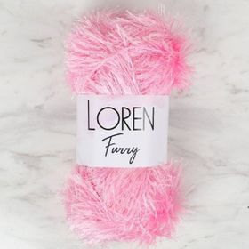 Loren 34049 RF014 Furry Pembe El Örgü İpi