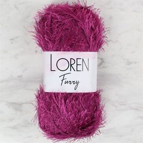 Loren 34055 RF031 Furry Mor El Örgü İpi