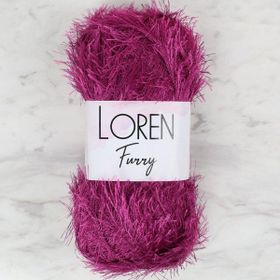 Loren 34055 RF031 Furry Mor El Örgü İpi