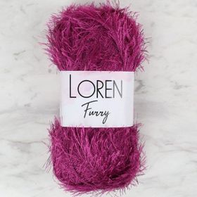 Loren 34055 RF031 Furry Mor El Örgü İpi