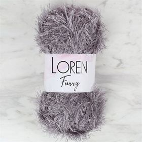 Loren 34056 RF036 Furry Koyu Gri El Örgü İpi