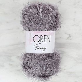 Loren 34056 RF036 Furry Koyu Gri El Örgü İpi