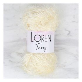 Loren 34062 RF065 Furry Krem El Örgü İpi